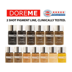 Doreme GREY BLACK 2SHOT Pigment Sprancene Micropigmentare 15ml, image , 4 image