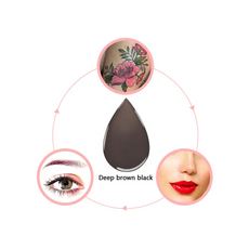 P.C.D DEEP BROWN BLACK Pigment Sprancene Microblading 15ml, image , 3 image