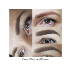 iColor BLACK AND BROWN Pigment Sprancene Micropigmentare 10ml, image , 6 image