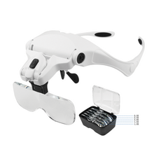 Ochelari cu Lupa si doua lampi iluminare Led, image , 2 image