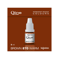 Bioevolution BROWN WARM 870 Organic Pigment Sprancene Micropigmentare 5ml, image 