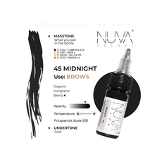 Kwadron Nuva Colors MIDNIGHT Pigment Sprancene Micropigmentare 15ml, image , 3 image