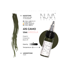 Kwadron Nuva Colors CAMO Pigment Medical Micropigmentare 15ml, image , 3 image