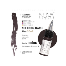 Kwadron Nuva Colors COOL DARK Pigment Medical Micropigmentare 15ml, image , 3 image