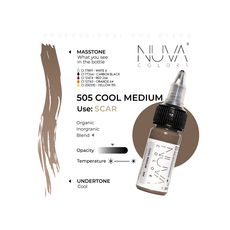 Kwadron Nuva Colors COOL MEDIUM Pigment Medical Micropigmentare 15ml, image , 3 image