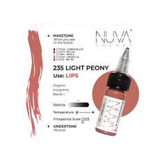 Kwadron Nuva Colors LIGHT PEONY Pigment Buze Micropigmentare 15ml, image , 3 image
