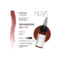 Kwadron Nuva Colors MAROON Pigment Buze Micropigmentare 15ml, image , 3 image