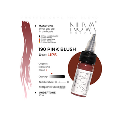 Kwadron Nuva Colors PINK BLUSH Pigment Buze Micropigmentare 15ml, image , 3 image