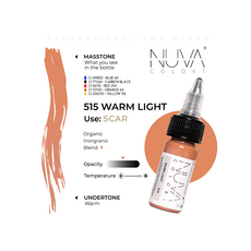 Kwadron Nuva Colors WARM LIGHT Pigment Pleoape Micropigmentare 15ml, image , 3 image