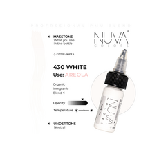 Kwadron Nuva Colors WHITE Pigment Medical Micropigmentare 15ml, image , 3 image