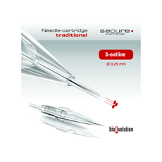 BioEvolution Secure 3 Outline 0.25mm Cartuș Micropigmentare, image 