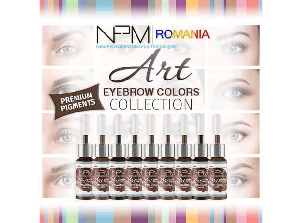 NPM ART RENOIR Pigment Sprancene Micropigmentare 12ml, image , 4 image