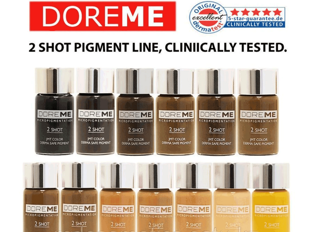 Doreme DARK ASH 2SHOT Sprancene Micropigmentare 15ml, image , 5 image