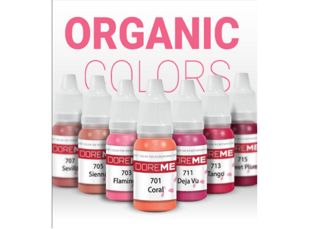 Doreme MEDIUM WARM BROWN Organic Pigment Sprancene Micropigmentare 15ml, image , 3 image