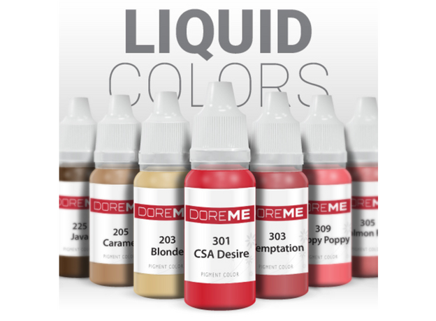 Doreme TEMPTATION Pigment Lichid Buze Micropigmentare 15ml, image , 3 image