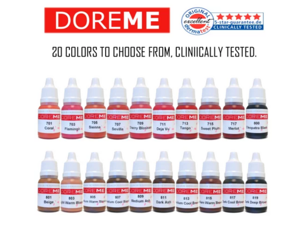 Doreme TANGO Organic Pigment Buze Micropigmentare 15ml, image , 4 image