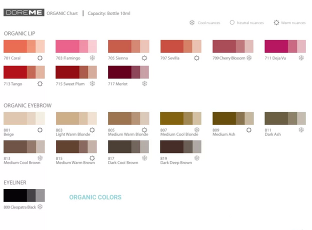 Doreme MEDIUM COOL BLONDE Organic Pigment Sprancene Micropigmentare 15ml, image , 5 image