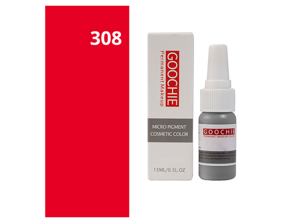 Goochie CHINESE RED Pigment Buze Micropigmentare 15ml, image , 2 image