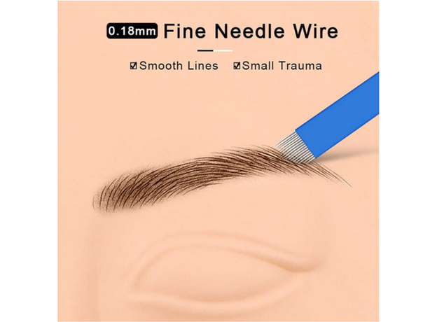 Biomaser 16CF 0.18mm Lama 16 Pini Microblading, image , 2 image