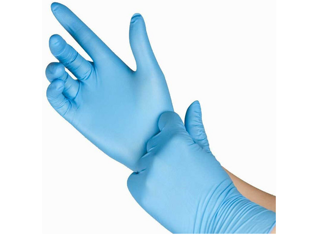 Manusi Examinare Nitril, Nepudrate, Albastre, image , 2 image