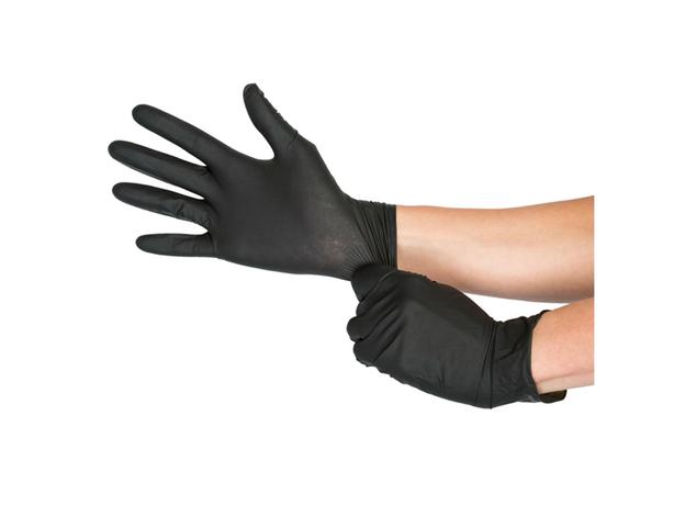 Manusi Examinare Nitril, Nepudrate, Negre, image , 3 image