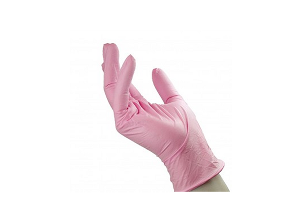 Manusi Examinare Nitril, Nepudrate, Roz, image , 2 image