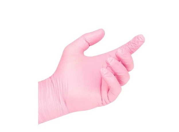Manusi Examinare Nitril, Nepudrate, Roz, image , 3 image