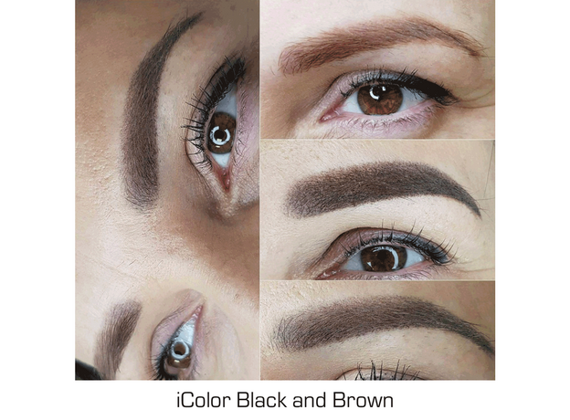 iColor BLACK AND BROWN Pigment Sprancene Micropigmentare 10ml, image , 6 image
