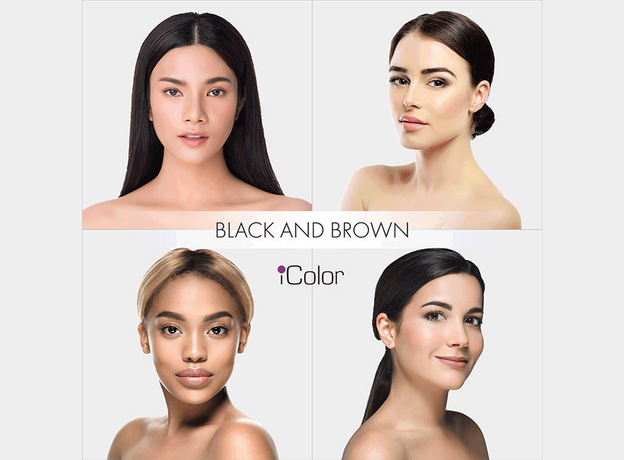 iColor BLACK AND BROWN Pigment Sprancene Micropigmentare 10ml, image , 3 image