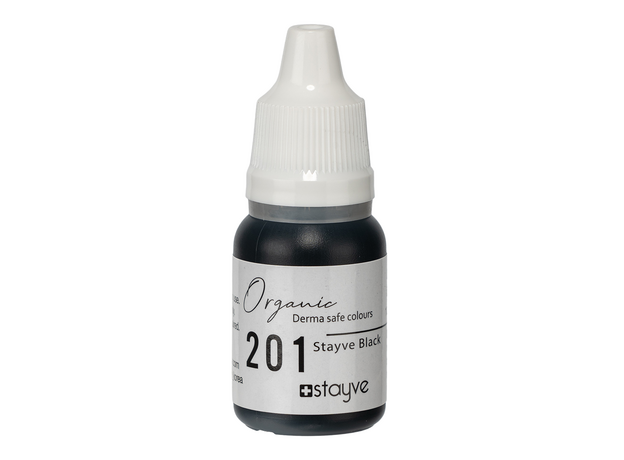 Stayve BLACK Pigment Pleoape Organic Micropigmentare 10ml, image , 2 image
