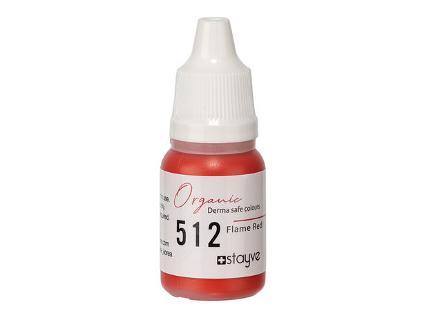 Stayve FLAME RED Pigment Buze Organic Micropigmentare 10ml, image , 2 image