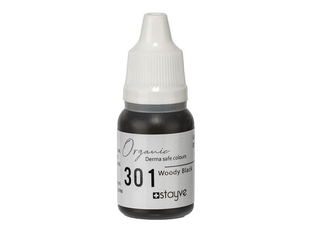 Stayve WOODY BLACK Pigment Sprancene Organic Micropigmentare 10ml, image , 2 image