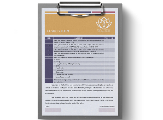 COVID 19 Fișă clienți, image , 2 image