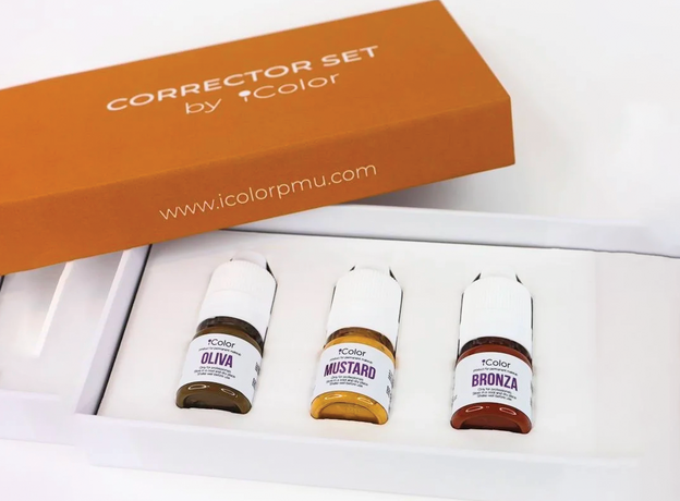 iColor Corectii Set Pigmenti Micropigmentare 3x5ml, image , 3 image