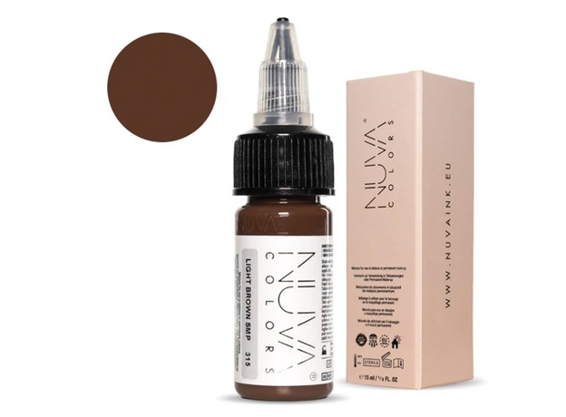 Kwadron Nuva Colors LIGHT BROWN Pigment Medical Micropigmentare 15ml, image , 2 image