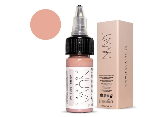 Kwadron Nuva Colors NEUTRAL BEIGE Pigment Buze Micropigmentare 15ml, image , 2 image