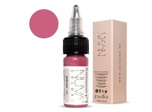 Kwadron Nuva Colors ROSE PINK Pigment Buze Micropigmentare 15ml, image , 2 image