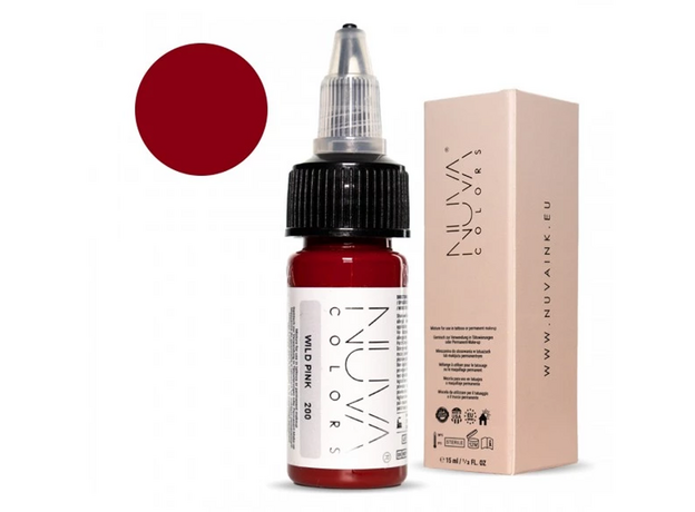 Kwadron Nuva Colors WILD PINK Pigment Buze Micropigmentare 15ml, image , 2 image