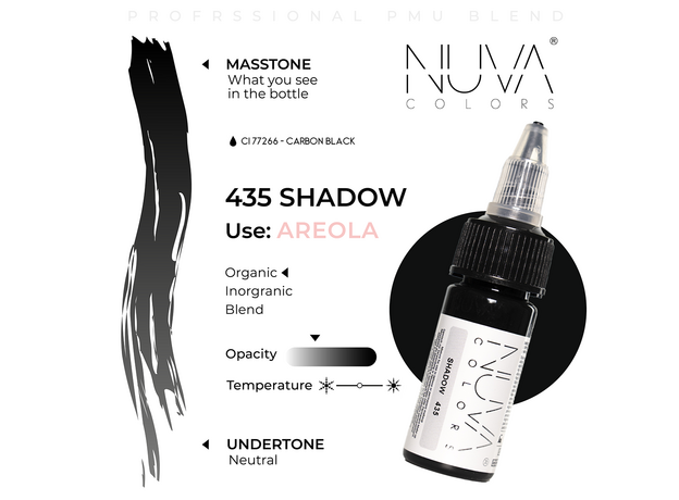 Kwadron Nuva Colors SHADOW Pigment Medical Micropigmentare 15ml, image , 3 image