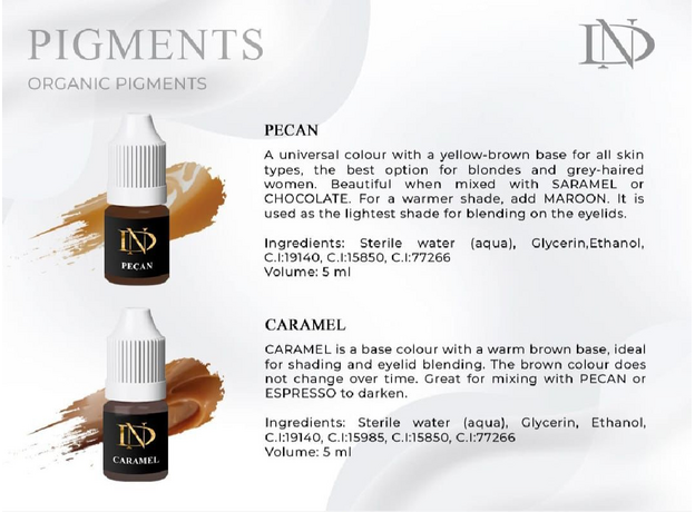 ND Pigment ORGANIC Micropigmentare Pecan 5ml, image , 2 image