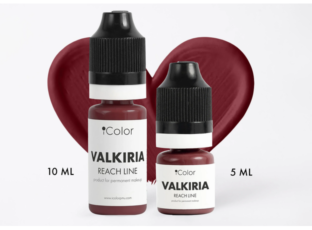 iColor VALKIRIA Pigment Buze Micropigmentare 10ml, image , 2 image