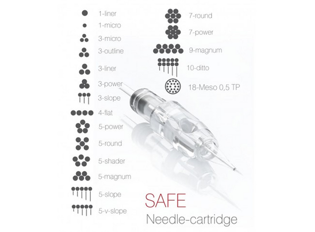 BioEvolution Secure 1 Liner 0.20mm Cartuș Micropigmentare, image , 2 image