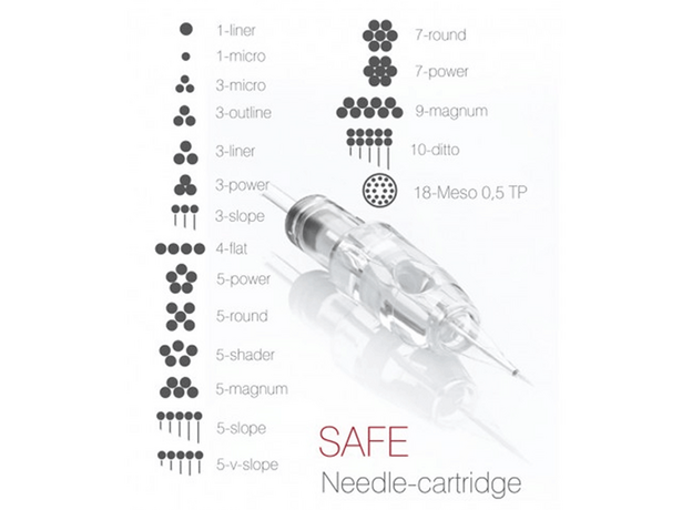 BioEvolution Secure 7 Round 0.30mm Cartuș Micropigmentare, image , 2 image BioEvolution Secure 7 Round 0.30mm Cartuș Micropigmentare, image , 2 image