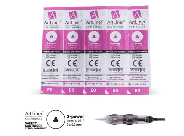 ArtLiner 3 Power 0.30mm Cartus Micropigmentare, image , 3 image