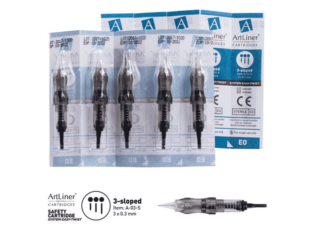 ArtLiner 3 Slope 0.30mm Cartus Micropigmentare, image , 2 image