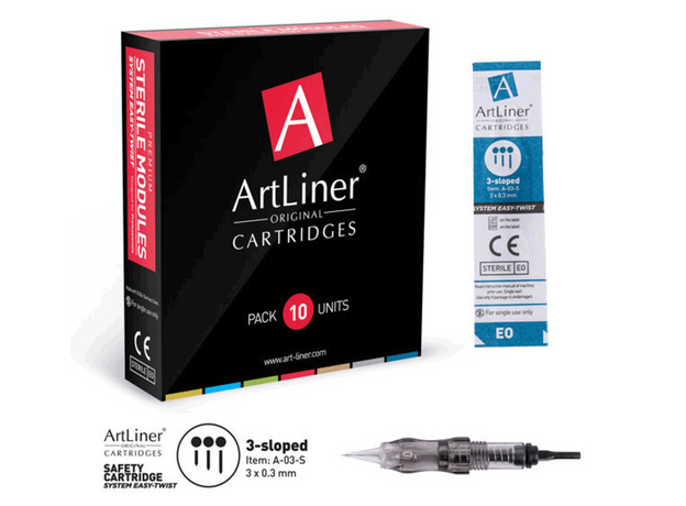 ArtLiner 3 Slope 0.30mm Cartus Micropigmentare, image , 5 image