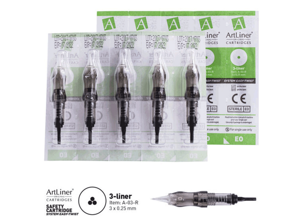 ArtLiner 3RL 0.25mm Cartus Micropigmentare, image , 2 image