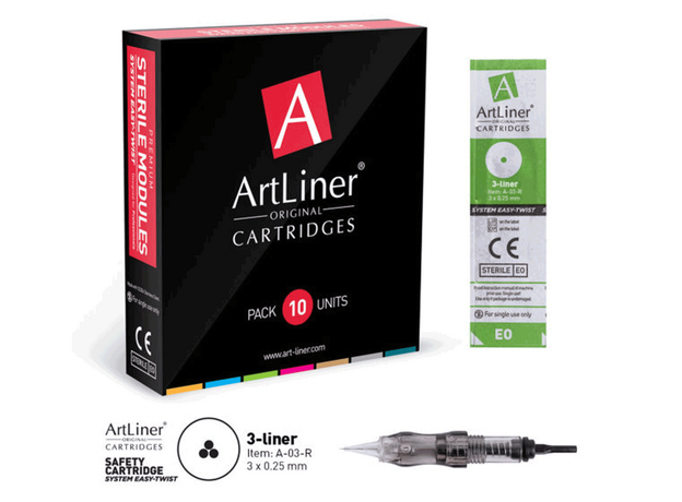 ArtLiner 3RL 0.25mm Cartus Micropigmentare, image , 4 image