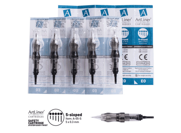 ArtLiner 5 Sloped 0.30mm Cartus Micropigmentare, image , 2 image
