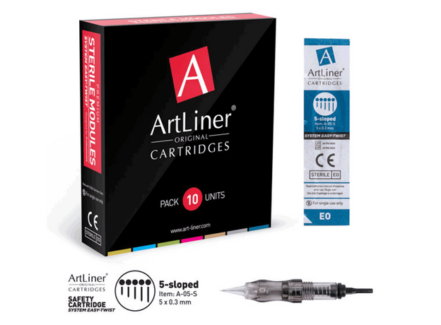 ArtLiner 5 Sloped 0.30mm Cartus Micropigmentare, image , 5 image